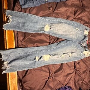 Distressed Blue Women's Jeans